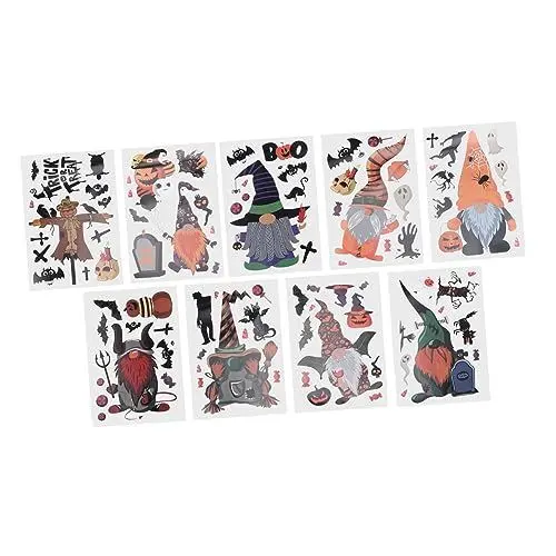 Produktbild: IMIKEYA 18 Blätter Statische Fensteraufkleber halloween theme halloween fensterbilder Halloween-Wohndekoration dekorative Fensteraufkleber Wandaufkleber Halloween-Aufkleber Haushalt bilden