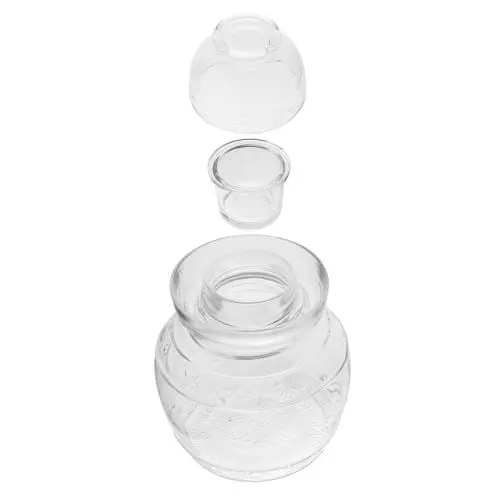 Produktbild: IMIKEYA 1Stk Kimchi-Altar Behälter mit Deckel Gurkendose mit großem Fassungsvermögen Lebensmitteldose aus Glas Lebensmittelbehälter aus Glas Hohe Kapazität Gurkenglas Krug