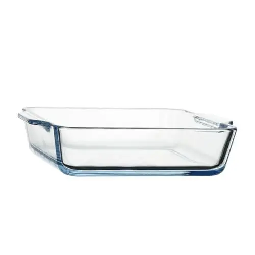 Produktbild: IMIKEYA Pizza-backblech Aus Glas Für Die Mikrowelle Doppelgriff Für Einfache Handhabung Beim Backen Und Kochen