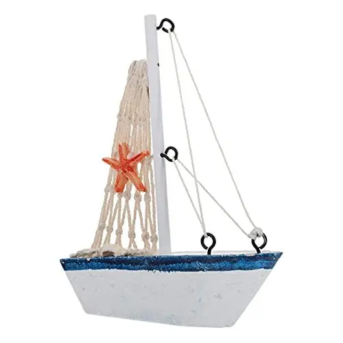 Produktbild: IMIKEYA Exquisites Segelboot- Aus Holz Segelboot-Modell Für Die Schreibtischdekoration Am Meer Heimdekoration