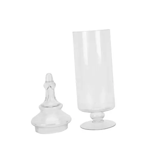 Produktbild: IMIKEYA 1Stk Süßigkeitenglas Vorratsdose aus Glas Keksdose aus Glas Hochzeitsdekoration transparente Bonbondose Aufbewahrungsdose für Süßigkeiten aus Glas Lebensmittel Container