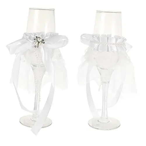 Produktbild: IMIKEYA Hochzeitsweingläser Satinbecher Glaskelche Partyglasbecher Elegantes Geschirr Für Hochzeiten
