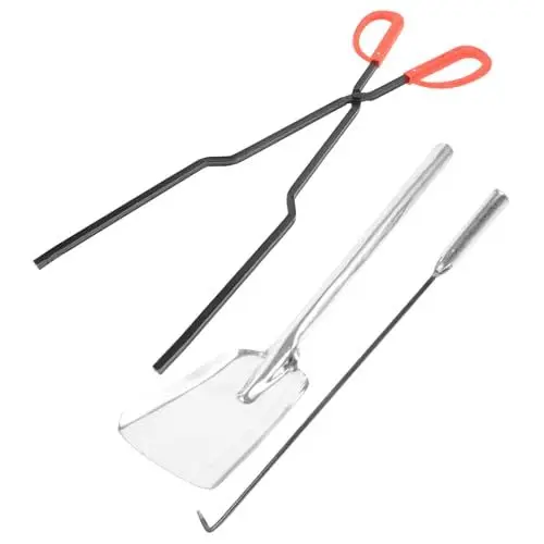 Produktbild: IMIKEYA 1 Satz Kohlenschaufelwerkzeug Kaminschaufel Gartenfamilie Pflanzschaufel fireplace tools kaminwerkzeug Ersatzschaufel Bodenmetallschaufel Briketts Poker Schaufel mit langem Griff