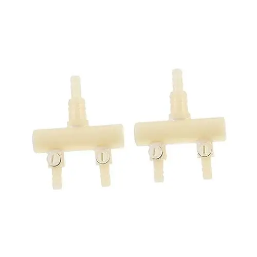 Produktbild: IMIKEYA 1 Satz Teiliges Aquarium Luftstromverteiler Ventile Mit Einstellbarer Durchflussregelung Weiß Praktisches Zubehör Für Luftpumpen Kompatibel Für Fischbecken Und Aquarien 2 Stück