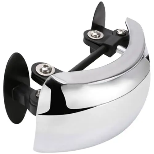 Produktbild: IMIKEYA 1 Stück Motorrad Windschild Spiegel Weitwinkel Rückspiegel Chrom für Motorräder Bietet Blinden Bereich Sicht Unverzichtbar mit Windschutzscheibe