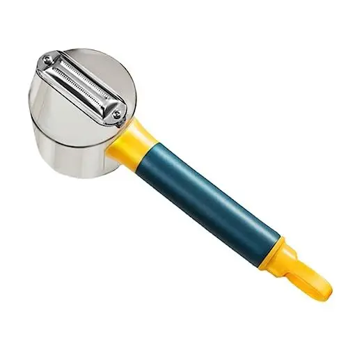 Produktbild: IMIKEYA 1stk Aufbewahrung Schälmesser Obstschäler Orangenschäler Mit Halter Handkartoffelschäler Zwiebelschneider Orangen-zitronenschäler Fruchtschäler TPR Lederbox Metall