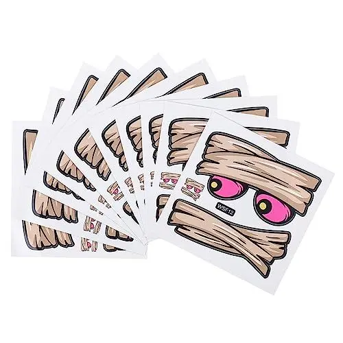 Produktbild: IMIKEYA 20 Blätter Kürbis-Aufkleber Fledermausfenster Fensteraufkleber Wanddeko Halloween fensterbild halloween Dekor Schmücken Halloween-Fenster haftet Halloween-Wandtattoo Papier