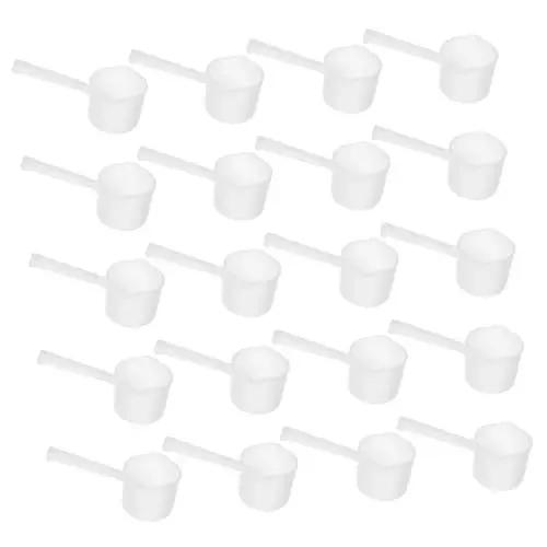 Produktbild: IMIKEYA 20 Stück Löffel Haushaltskaffeelöffel Kaffeebohnenlöffel Multifunktionskaffeelöffel Kaffeepulverlöffel Löffel Für Milchpulver Messlöffel Kaffeelöffel Tragbarer Löffel Weiß Pp