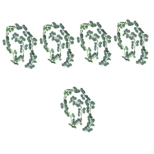 Produktbild: IMIKEYA 25 STK Rattan Gefälschte Weinende Pflanze Simulation Blatt Hängendes Falsche Weinpflanze Eukalyptusgirlande Hängende Rebe Aus Kunststoff Gefälschte Weingirlande Green PVC
