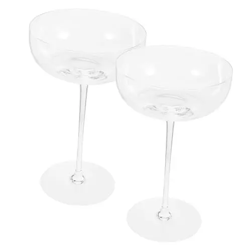 Produktbild: IMIKEYA 2St Kelchweinglas Weingläser elegant Ballonglaswaren Rotweinglas schnapsgläser Weinkelch aus Glas Ballonweinglas mit Stiel langen Griff Glas Joghurtbecher Kristallglas