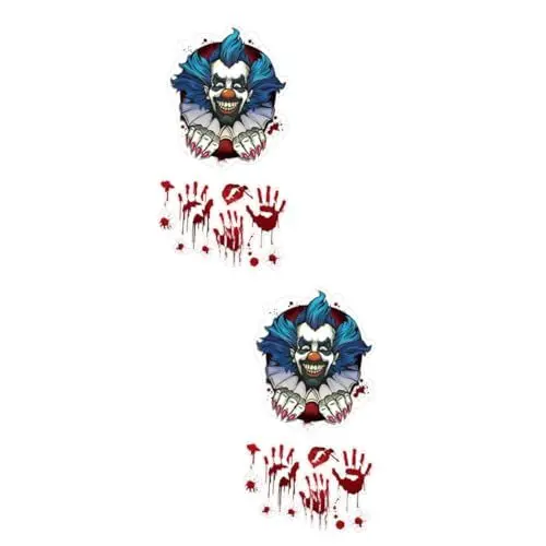 Produktbild: IMIKEYA 2 Sets Halloween Wandbilder Halloween Toilettenaufkleber Halloween Toilettenaufkleber Rote 3D Aufkleber