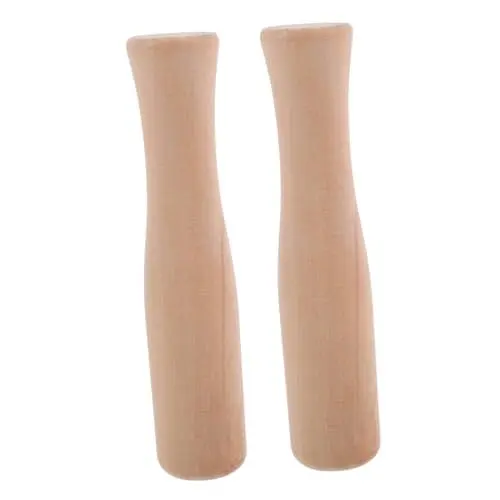 Produktbild: IMIKEYA 2 Stück Stößel Holz: 14 cm lang Ersatz Holzstößel für Mörser - Ersatz Mörser Stößel für Lebensmittel Küchenstampfer Mahlen Lebensmitteln Werkzeug