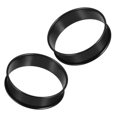 Produktbild: IMIKEYA Set Mit 2 English Muffin-törtchenformen Aus Metall Mit Antihaftbeschichtung Perfekt Zum Backen Und Kochen