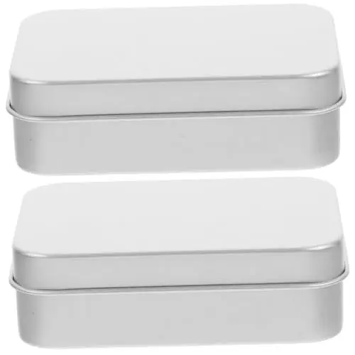 Produktbild: IMIKEYA 2 Stück Seifenkiste Metall Aufbewahrungsdosen Aufbewahrungsbox Kleine Dosen Zur Aufbewahrung Seifenbox Metall Seifendose Reise Seifenbox Kleiner Behälter Bar