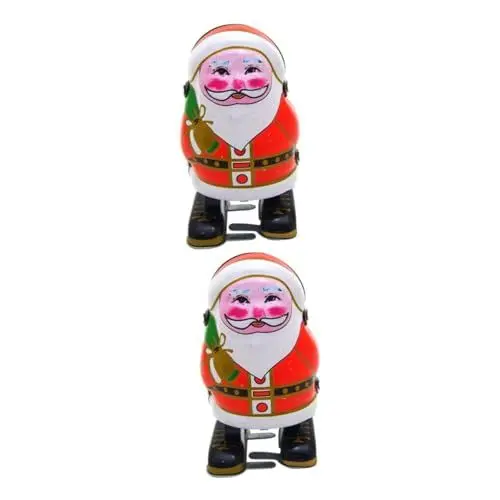 Produktbild: IMIKEYA 2st Blechspielzeug Dekoration Weihnachts-schreibtischzubehör Urlaub Tischschmuck Kinder Weihnachtliche Desktop-Dekoration Eisenblech Dekorationen