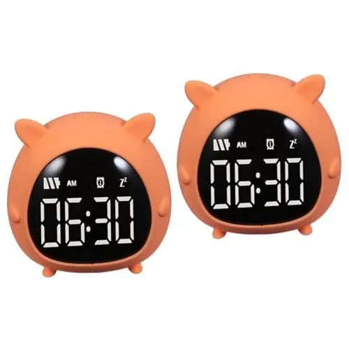 Produktbild: IMIKEYA 2st Led-wecker Elektrischer Wecker Lautsprecher Mit Uhr Wecker Mit Sprachsteuerung Digitaler Radiowecker Digitale Tischuhr Lichtwecker Stimmenkontrolle STK Nachtlicht Kind