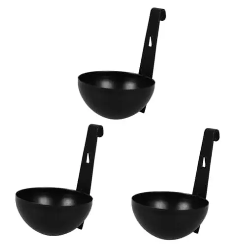 Produktbild: IMIKEYA 3St Eierkocher Eierdampfer Gedämpfte Eier chefkoch Eier kocher vielseitig Eier-Dampf-Pochier eier pochieren becher werkzeug Küchengerät Eierbecher für Eier Rostfreier Stahl Black