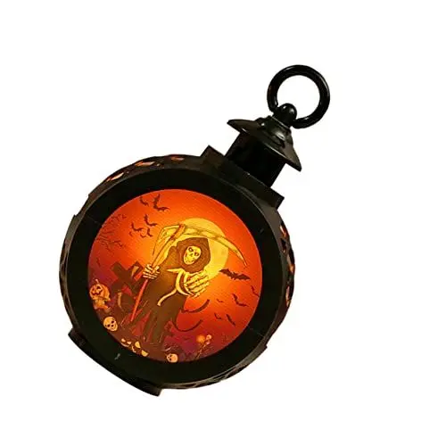 Produktbild: IMIKEYA 3St Kürbislaterne Halloween Lights Halloween Lichter Dekoration für Halloween Gruselige Laterne Außendekorationen Kürbis anzünden Halloween-Dekoration Halloween-Lichter Glas