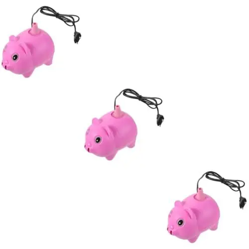 Produktbild: IMIKEYA 3St Schweinchen Pumpe Ballonpumpe Luftpumpenwerkzeug Inflationswerkzeug tragbar Schlagpumpe aufblasbares Werkzeug Ballonmaschine Aufblasvorrichtung Plastik