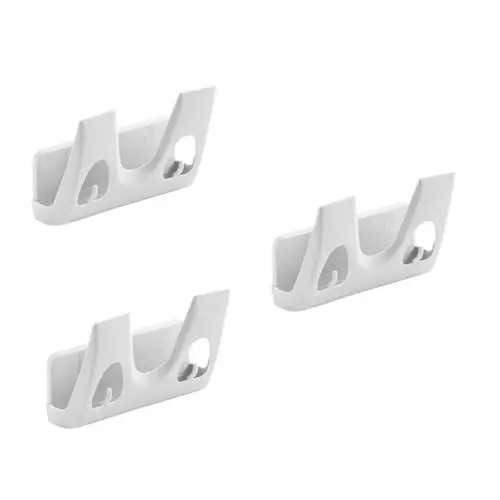 Produktbild: IMIKEYA 3St Ständer Halterungen für Regale Regalstützen Topfdeckelhalter für die Wand Wandtopfdeckelregal Topfdeckel-Organizer-Rack Halter für Topfdeckelhalter hängend Veranstalter Weiß