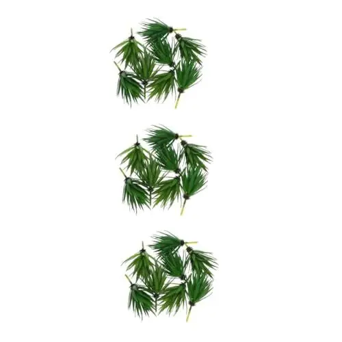 Produktbild: IMIKEYA 3 Sätze Künstliche Sukkulenten Kunstpflanzen Sukkulenten Dekoration Schreibtisch Dekoration Küchendekoration Und Accessoires Grüne Stängel Hartplastik Green 8 Stück * 3