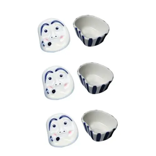 Produktbild: IMIKEYA 3 Stk Gewürzgericht Japanische Sojasauce Saucenteller Würzen Dip-sauce-becher Sauce Gewürz Gericht Utensilienablage Wasabi-snacks Essig Vorspeise Japanischer Stil Weiß Keramik