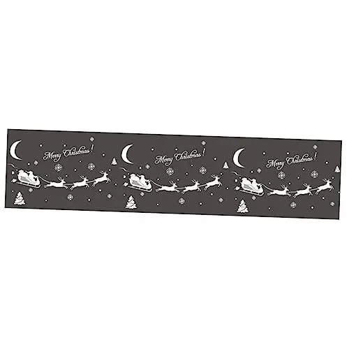 Produktbild: IMIKEYA 3st Weihnachtsdekoration Schneeflockenfenster Haften Schneeflocken-fensteraufkleber Weihnachtsaufkleber Hirsch Wandtattoos Weihnachtsschmuck Weihnachtliche Wanddekorationen Weiß