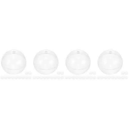 Produktbild: IMIKEYA 48 STK Transparente Deko-Hängekugeln LED-Vorhangleuchten Gefälligkeiten für Weihnachtsfeiern Dekorationskugeln zum Aufhängen Festliche Dekoration für Weihnachten Christbaumschmuck