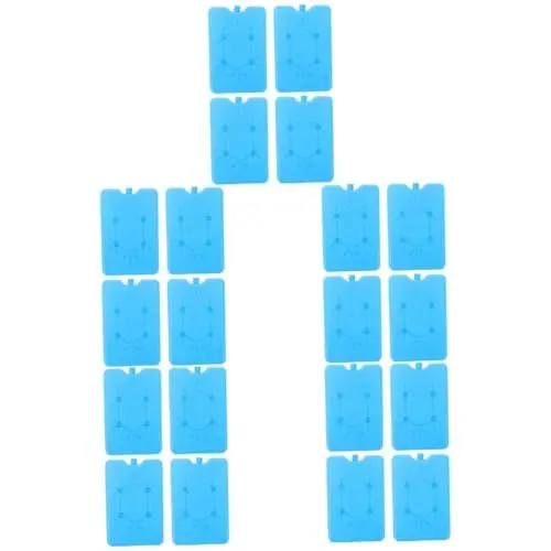 Produktbild: IMIKEYA 4 Sätze Frisches Eisfach Speisenwärmer Gefrierblöcke Container Tassen Cooler Reisekoffer Kühler Zusammenklappbar Gefrierbeutel Für Muttermilch Lunchboxen Blue Plastik 4 Stück * 4