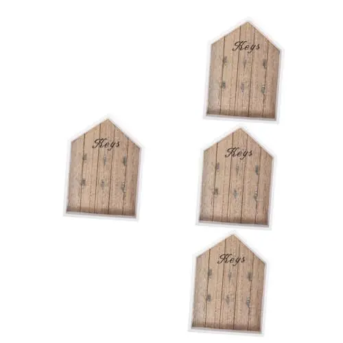 Produktbild: IMIKEYA 4 Stück Schlüssel khimar hijab aufbewahrungsdose Ordnung han karteikasten Schlüsselhalter aus Holz key box Schlüsselkästen aus Holz Schlüsselhaken Schlüsselschrank