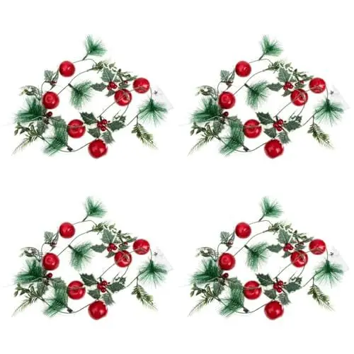 Produktbild: IMIKEYA 4 Stück Weihnachtslichterkette geführte Weihnachtsgirlande Lichterketten Girlande led ligts led-light Weihnachtsdekorationen Kamindekor Weihnachtsbeleuchtung für das Schlafzimmer