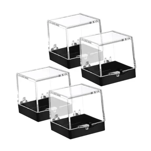 Produktbild: IMIKEYA Probenbox Aufbewahrungsbox Für Mineralproben Kunststoff-probenbox Box Vitrine