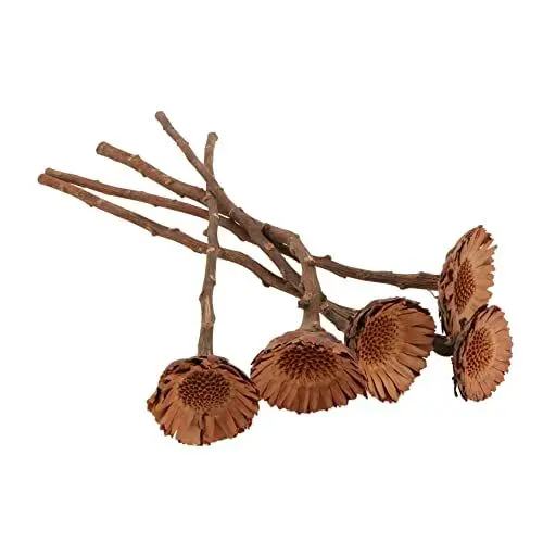 Produktbild: IMIKEYA 5St getrockneter Blumenstrauß falsches Blumenarrangement Sonnenblumenstrauß bürodeko büro Dekoration Blumenschmuck Foto-Requisite getrocknete Getrocknete natürliche Stiele