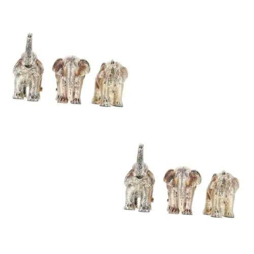 Produktbild: IMIKEYA 6 STK Elefanten-Ornamente Elefanten Dekoration Elefant Tischdekoration Feng-Shui-Elefantenstatuen kunstharz wohnungseinrichtung Kunstobjekt Elefantendekor aus Harz Desktop-Ornament
