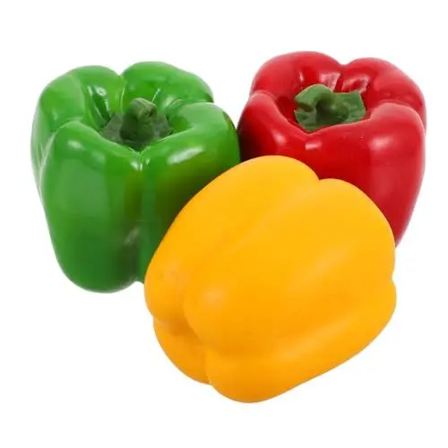 Produktbild: IMIKEYA 6 STK Simuliertes Gemüsemodell Weihnachtsdeko Paprika Spielzeug Simulation Gemüsedekor Simulationsgemüse Simulation Piment Rote Chili Gefälschter Grüner Pfeffer Schaum Kind