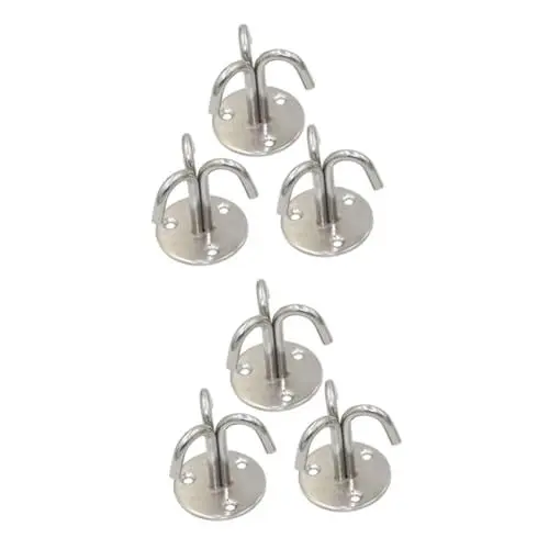 Produktbild: IMIKEYA 6 Stk Deckenhaken Haken Zum Aufhängen An Der Wand Obenliegende Haken Deckenpflanzenhaken Hochleistungs-kleiderbügel Pflanzenhaken Für Die Decke Deckenbehang Lüfterhaken Silver