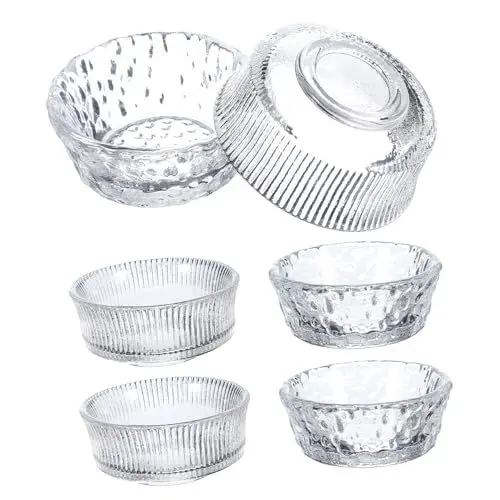 Produktbild: IMIKEYA 6-teiliges Set Mit Eleganten Dessertschalen Und Snackschalen Aus Glas Soßenteller Für Den Heim- Und Restaurantgebrauch