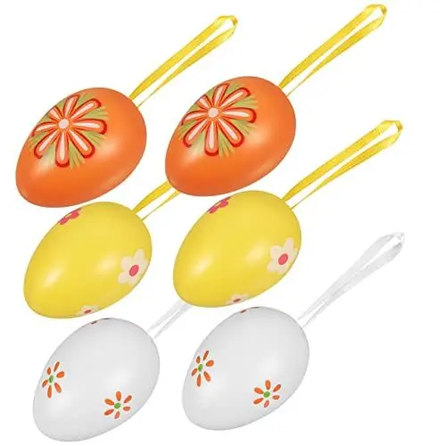 Produktbild: IMIKEYA 6st Simulierter Eieranhänger Füllstoffe Eier Aus Polystyrol Befüllbar Osterdeko Vorgefüllte Ostereier Osterspiele Künstliche Eier Spielzeugeier Gefälschte Eier Eggmazing Plastik