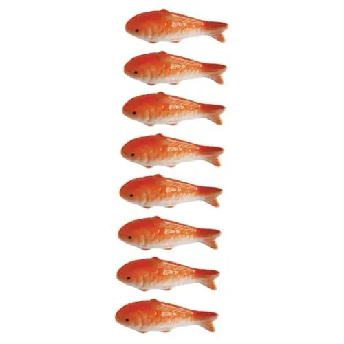 Produktbild: IMIKEYA 8 STK Schwimmende Fischornamente Koi-Fisch-Figur Pflanzenhalter Für Aquarien Porzellanfigur Aquarium-schwimmfisch Aquariensandwasserfall Koi-fischfigur Aus Porzellan Teich Keramik