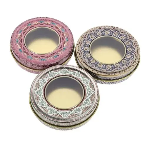 Produktbild: IMIKEYA 8stücke Hochwertige Aufbewahrungsbehälter Aus Eisen Für Getrockneten Safran Elegante Metallboxen Verschiedenen Farben Für Tee Und Haushaltslagerung