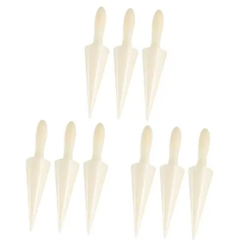 Produktbild: IMIKEYA 9 STK Eierschalen Form Stifte Waffeleisen Waffelrollen Eishörnchen Eistüte Eisformen Croissant Nudelholz Für Die Küche Mini Waffeln Desserthalter Creme Abs Konisch