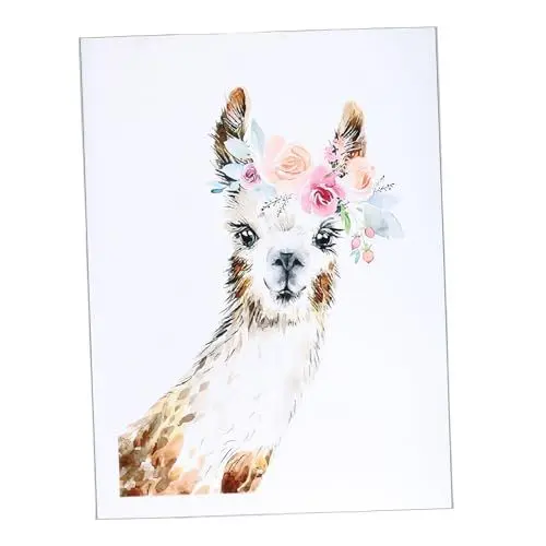 Produktbild: IMIKEYA Einzigartiges Alpaka-poster Wandkunst Heimdekoration Wandaccessoire Für Schlafzimmer Wohnzimmer Büro