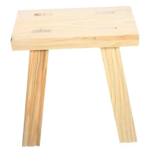 Produktbild: IMIKEYA Die Bank Holz Tritthocker Für Erwachsene Kleinkind Küchenhocker Holzhocker Holzhocker Für Badezimmer Kleiner Hocker Kleiner Holzhocker Niedriger Hocker Hocker Zum Sitzen