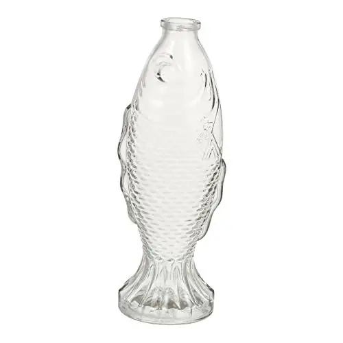 Produktbild: IMIKEYA Fisch Förmige Glasflasche Bar Dekanter Kristallvase Große Glasvasen Einzigartige Vasen Für Blumen Schreibtischaufsatz Dekorative Glasvase Fischglasflaschen Vase Mit Blumen Kaktus