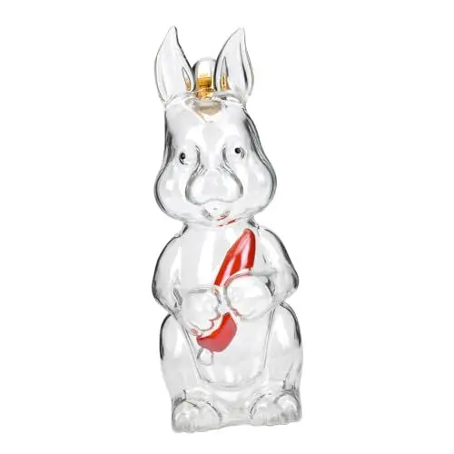 Produktbild: IMIKEYA Dekorative Glasflasche Mit Osterhasen- Für Whisky 2 Pint Bastel-weinflasche Haushalts-getränkeflasche 1000 Ml