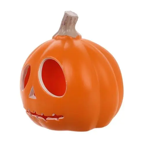 Produktbild: Halloween-kürbislaterne Halloween Leuchten Kürbis Halloween-kürbislampe Jack o Lantern Kürbisse Kürbis Lampe Halloween-Dekorationen Kürbis- Jack-Laternen- Orange Plastik