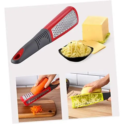 Produktbild: IMIKEYA Käsereibe Aktenvernichter aus Edelstahl Handreibe Gemüsezerkleinerer natürlicher Kürbis Gemüse Hobeln Knoblauchreibe aus Stahl Küchengeräte Handheld Aufschnitt