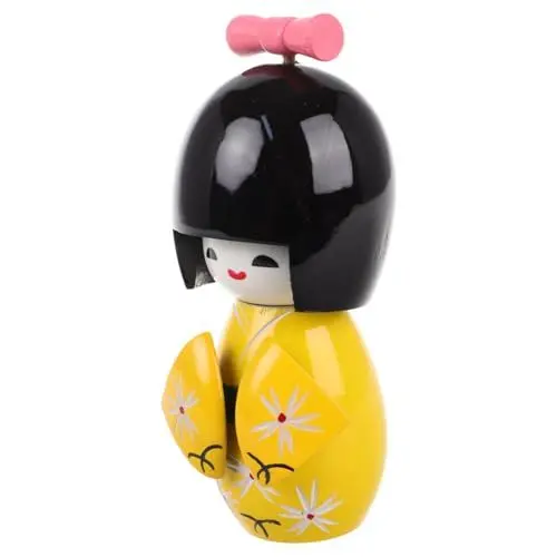 Produktbild: IMIKEYA Puppenstatuen Aus Holz Traditioneller Japanischer Kimono Für Asiatische Sammlerstücke Bürodekoration