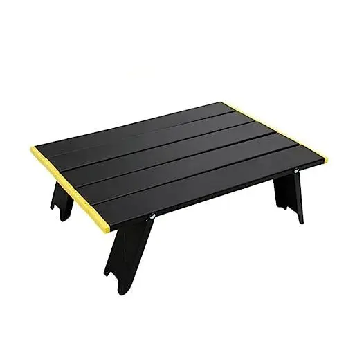 Produktbild: IMIKEYA Klapptisch Portable Table outdoortisch Campingtisch Camping tische ausziehtisch gartentisch Garden Tables Grilltisch Camping Schreibtisch Picknicktisch Aluminiumlegierung Black