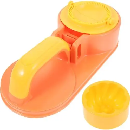 Produktbild: IMIKEYA Knödel-Maker-Presse 2-In-1 Knödel-Bao-Brötchen-Maker-Maschine Manuelle Teigpresse Knödel-Wrapper-Presse Empanada-Maker Für Arbeitssparendes Orange
